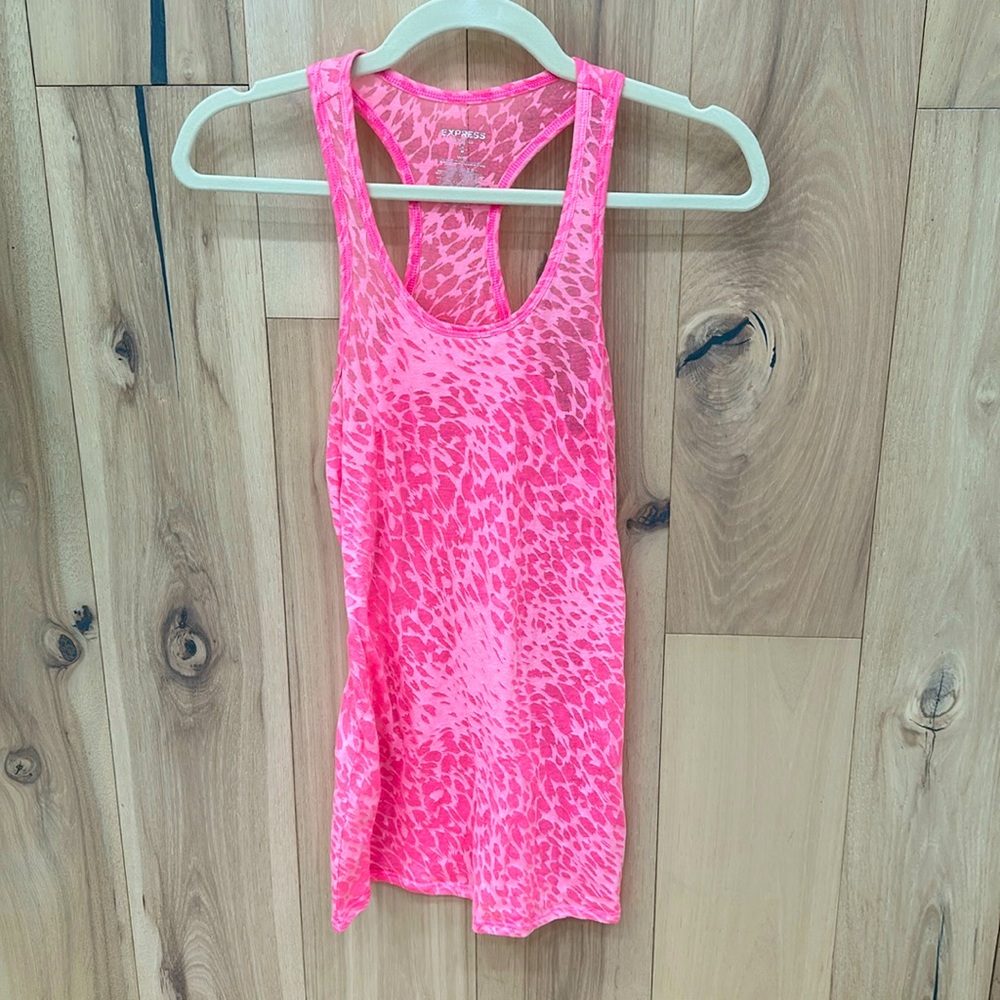 Express racer back sheer tank
